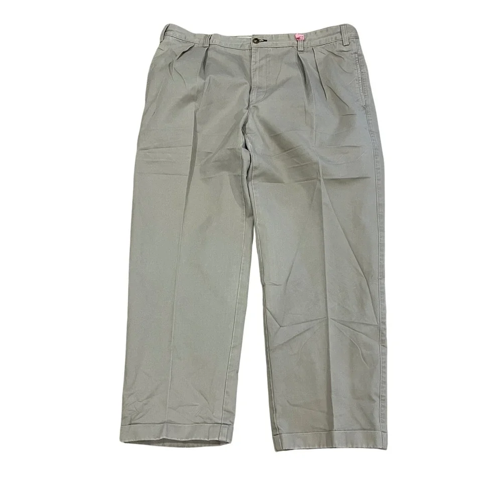 Polo Ralph Lauren Andrew Pant Mens 40 Khaki‎ Tan Double Pleated Cuffed Chinos